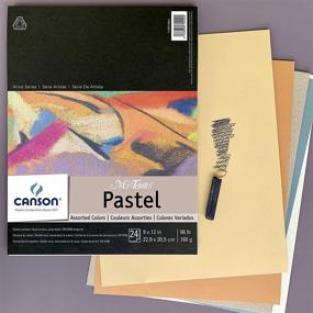 img 1 attached to 🎨 Canson Mi-Teintes Pastel Pad: Assorted Colors, 9"x12" Fold Over - Premium Paper for Vibrant Pastel Artwork