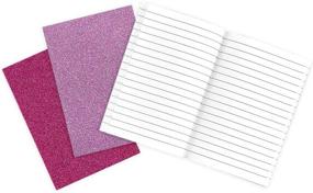img 1 attached to 📔✨ OOLY Glitter Notebooks Set - Amethyst and Rhodolite - Pack of 3