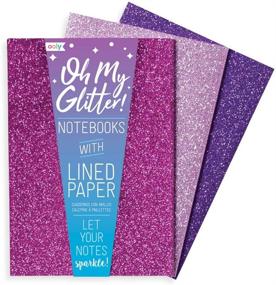 img 4 attached to 📔✨ OOLY Glitter Notebooks Set - Amethyst and Rhodolite - Pack of 3