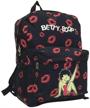 betty boop microfiber backpack inches logo