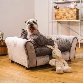 img 1 attached to Keet Westerhill Pet Sofa Bed: Plush 🐾 Comfort and Stylish Design for Your Beloved Pet