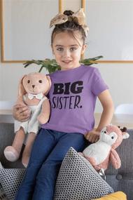 img 3 attached to Adorable Sister Announcement Toddler Shirts: Elevate Your Girls' Clothing Collection