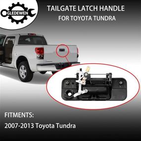 img 2 attached to Ручка замка задней двери с отверстием для ключа для Toyota Tundra 2007-2013, заменяет # 69090-0C040, 690900C040, 81213