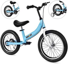 img 4 attached to Bikeboy Balance Bike 2 in 1: The Perfect Dual-Use Kids' Balance and Toddler Bike for 1-7 Year Olds - 12, 14, 16 Inches with Training Theory, Brake, and Pedal