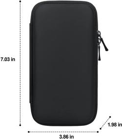 img 1 attached to 🔌 Canboc Carrying Travel Pouch: Organizer for MacBook Accessories, Chargers, Cables, Earbuds, USB Hub - Black