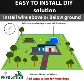 img 3 attached to Wireless Underground Dog Fence System with Remote Dog Training Collar - Dual Function, Safe Containment, Waterproof Shock Collar - Pet Containment System with Extra Thick Durable Polyolefin 13 AWG Wire Fence