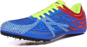 img 4 attached to 👟 iFRich Mesh Track Spikes Shoes - Unisex Track and Field Athletics Sneakers for Men, Women, Boys, and Girls - Training Sprint Racing Track Shoes with Spikes