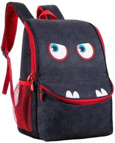 img 3 attached to 🎒 Black Wildlings Children's Backpack by ZIPIT - 11.81"x9.84"x16.14" (ZBP-WD-BG)