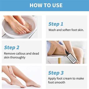 img 2 attached to 🦶 Stainless Steel Foot Care Pedicure Tool – Colossal Foot Scraper, File, Callus Remover, Foot Rasp by BODFPPC for Dry & Wet Feet - Exfoliating, Removing Calluses & Dead Skin