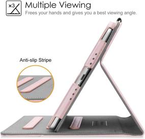 img 1 attached to 📱 Fintie iPad Mini 4 Case - Corner Protection, Multi-Angle Viewing & Auto Wake/Sleep, Rose Gold, Compatible with iPad Mini 5th Gen 2019