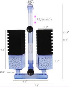 img 3 attached to Powkoo Aquarium Filters Sponge Containers