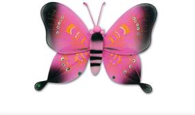 img 1 attached to 🦋 Beistle Величественные бабочки, 5 дюймов: Яркие украшения для штриха изысканности