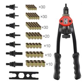 img 3 attached to 🔧 Efficient Rivet Nut Tool Set with 7 Interchangeable Mandrels - Includes 140 Rivet Nuts