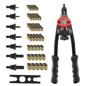 img 4 attached to 🔧 Efficient Rivet Nut Tool Set with 7 Interchangeable Mandrels - Includes 140 Rivet Nuts