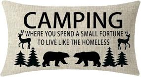 img 3 attached to ITFRO Holiday Camping Sayings Decorative