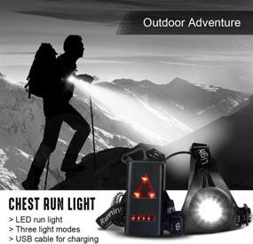 Runners Chest Light, Ultra Bright Night Light, Adjustable Gear with  Waterproof Feature for Every Scenario, Rechargeable Long Battery Life Chest  Strap