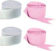 pink and white crepe paper streamers: add patriotic flair with quality made-in-usa craft decorations logo