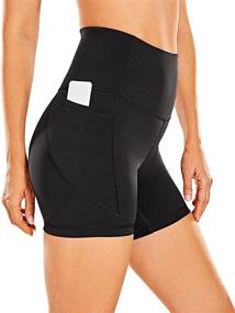img 4 attached to Naked Feeling Biker Shorts: 5-Inch Workout & Yoga Shorts for Women with Side Pockets - CRZ YOGA