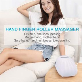 img 2 attached to 💆 HoMove Hand Roller Massager: Powerful Pain Relief for Arthritis, Finger Compression and Acupressure Therapy