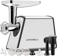 🌭 commercial-grade 2600w electric meat grinder with sausage stuffer, stainless steel food mincer and kubbe maker – includes 2 blades, 3 plates, ideal for home kitchen and commercial use - (rated power: 1000w) logo