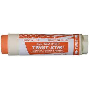 img 2 attached to 🐄 Маркер для животных All-Weather Twist-Stik: Оранжевый, диаметр 1-1/4 дюйма, упаковка из 12 штук