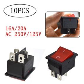 img 2 attached to 🏍️ Оптимизируйте управление с мотороллером URBEST KCD4 Rocker Switch - Получите лучший опыт езды!