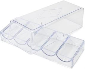 img 3 attached to 🎰 Brybelly Lot of 10 Clear Acrylic Poker Chip Trays with Lids - Organize & Store Casino Chips Effortlessly!