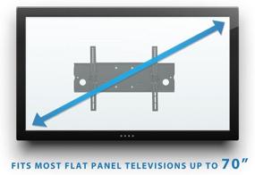 img 1 attached to 📺 Full Motion TV Wall Mount by Mount-It! - Heavy-Duty Dual Arm Articulating Bracket for 50-70 Inches Screens - VESA Compatible up to 800x450mm - 200 Lbs Load Capacity