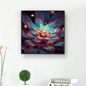 img 3 attached to 🌺 SUNKOO DIY 5D Diamond Painting Kit: Night Blooms Flower Full Drill with Rhinestone Embroidery - Epiphyllum Design for Stunning Home Wall Decor, 14x14 Inches