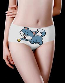 img 1 attached to 🔥 JINKAIJIA Women's Fashion Flirty Sexy Funny Naughty 3D Printed Cute Animal Underwear Briefs - Perfect Gifts for Her!