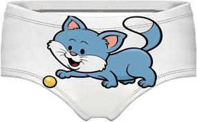 img 4 attached to 🔥 JINKAIJIA Women's Fashion Flirty Sexy Funny Naughty 3D Printed Cute Animal Underwear Briefs - Perfect Gifts for Her!