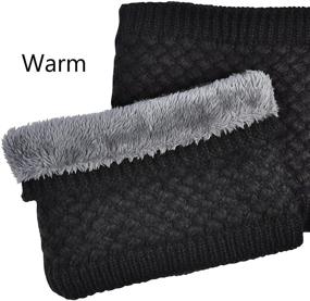 img 1 attached to Shokim Winter Double Layer Fleece Windproof Men's Accessories