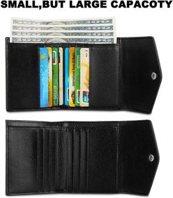 img 3 attached to Womens Blocking Wallet Bifold Leather Women's Handbags & Wallets