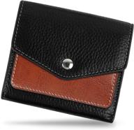 женский блокирующий кошелек bifold leather логотип