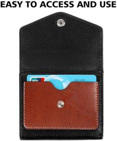 img 1 attached to Womens Blocking Wallet Bifold Leather Women's Handbags & Wallets