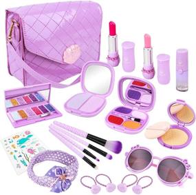 img 4 attached to 💄 Enchanting Meland Pretend Play Makeup Set for Imaginative Girls