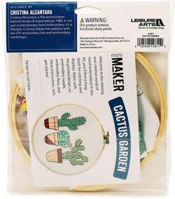 img 2 attached to 🧵 Embroidery Kit: Leisure Arts Mini Maker in Green - Unleash Your Creative Side!