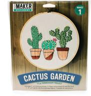 🧵 embroidery kit: leisure arts mini maker in green - unleash your creative side! logo