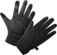 🧤 men's waterproof thermal winter gloves for running, cycling, hiking, and driving - touchscreen cold weather gloves for men and women logo