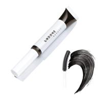 💃 undone beauty laze lash glaze mascara – volumizing high gloss mascara with curved brush. lightweight formula for naturally separated, boosted eyelashes. dark chocolate shade, vegan + cruelty-free with castor oil. logo