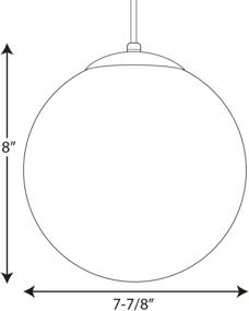 img 1 attached to 💡 Progress Lighting P4401-29 Opal Cased Globes: Evenly Diffused Illumination with White Cord, Canopy, and Cap