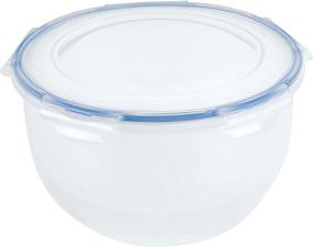 img 4 attached to 🥗 LocknLock Easy Essentials Food Storage: BPA Free Airtight Containers - 16.9 Cup Salad Bowl, Clear