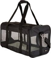 🐾 soft-sided mesh pet travel carrier by amazon basics logo