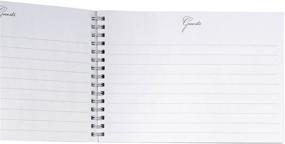 img 1 attached to Elegant Lillian Rose Black and White 📔 Damask Wedding Guest Book Pen Set - GB735 BD