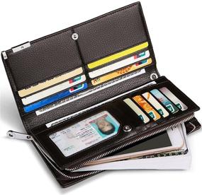 img 2 attached to 👛 Huztencor Wallets: Stylish Leather Blocking Wallet for Men's Accessories, Card Cases & Money Organizers