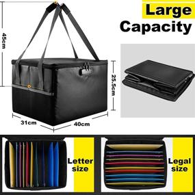 img 2 attached to 📦 Collapsible File Box with Handle | Hanging Letter/Legal File Folder Box | Fireproof Home Office Safe Storage | Zipper File Box Organizer | Anti-Static File Storage Box