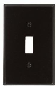 img 1 attached to 🔲 Leviton 80501 Midway Size Brown 1-Gang Toggle Device Switch Wallplate