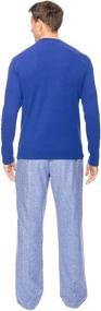 img 1 attached to Flannel Windowpane X Large Men's Pajama Set - Sleepwear & Loungewear