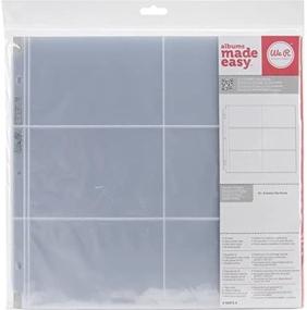 img 2 attached to 📸 We R Memory Keepers 50073-5, 12 x 12 Inch (6 - 4 x 6 Inch Pockets) Postbound Photo Album Sleeve Protectors, Ultra Crystal Clear, Pack of 10