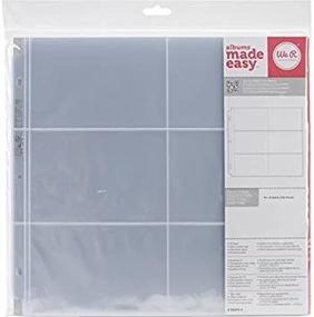 img 3 attached to 📸 We R Memory Keepers 50073-5, 12 x 12 Inch (6 - 4 x 6 Inch Pockets) Postbound Photo Album Sleeve Protectors, Ultra Crystal Clear, Pack of 10